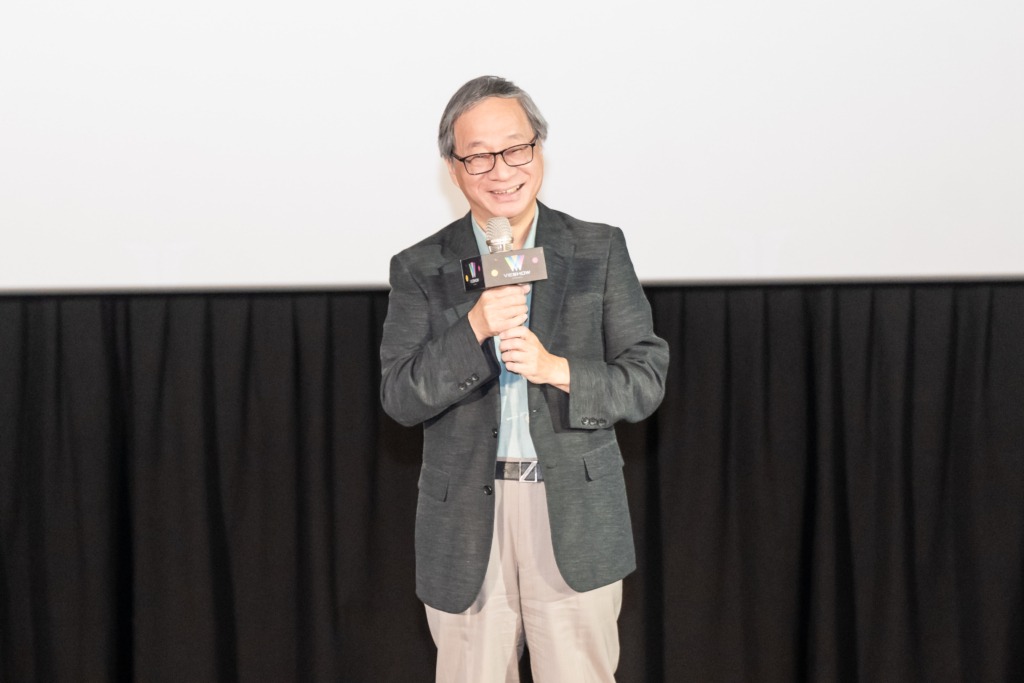 文化部部長李遠、威秀影城董事長王超立、台灣三井不動產總經理鎌迫俊大於南港 LaLaport 威秀開幕剪綵合影。